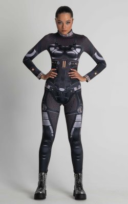 Cyberpunk Clothing, Festival Wear Droid Costume, Cosplay Costume women