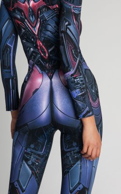 Cosplay Cyborg Armor Costume, Robot Bodysuit - Unleash Your Inner Machine! Sci-Fi Cosplay