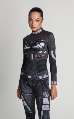 Cyberpunk Clothing, Festival Wear Droid Costume, Cosplay Costume women