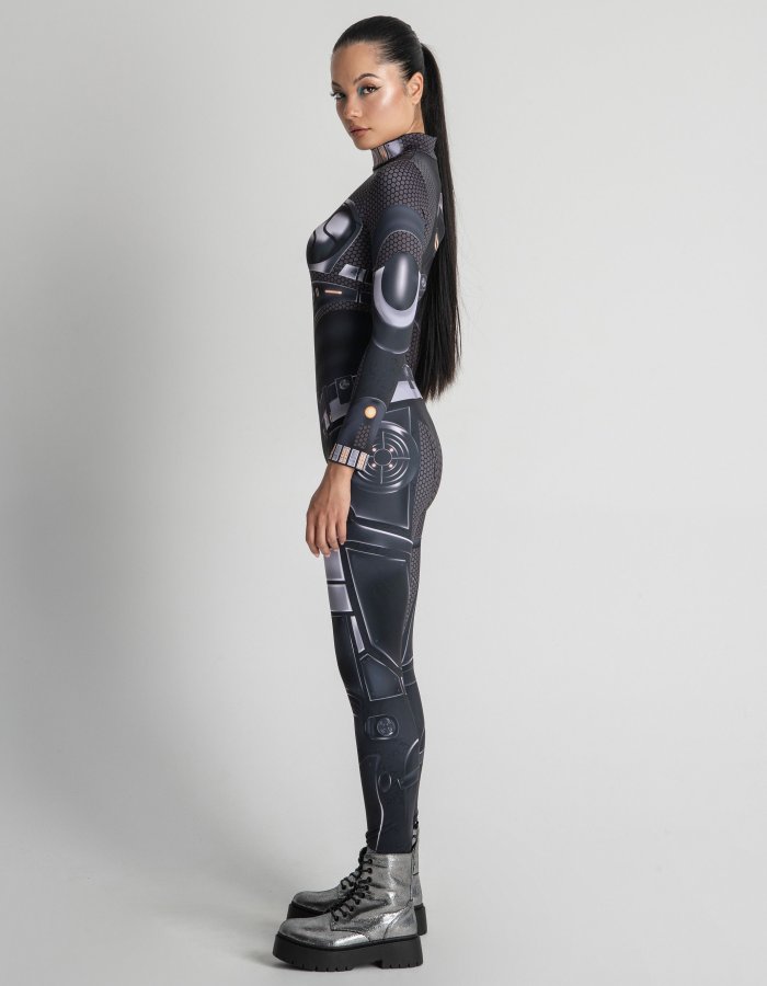 Cyberpunk Clothing, Festival Wear Droid Costume, Cosplay Costume women